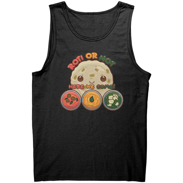 Team Desi Roti or Not Straight Logo Tanks (4 cuts!)