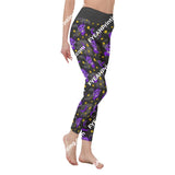 Baby Baphomet Purple Moon All-Over Print Womens High Waist Leggings | Side Stitch Closure