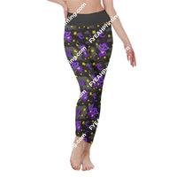 Baby Baphomet Purple Moon All-Over Print Womens High Waist Leggings | Side Stitch Closure 2Xl /