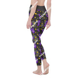 Baby Baphomet Purple Moon All-Over Print Womens High Waist Leggings | Side Stitch Closure