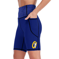 Omaha Roller Derby Blue Leg Leggings