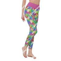Frank And Bride All-Over Print Womens High Waist Leggings | Side Stitch Closure