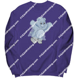 Ghost Bear Gildan Crewneck Sweatshirt 2 / Purple S Apparel