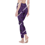 Haunted Mansion Wallpaper All-Over Print Womens High Waist Leggings | Side Stitch Closure