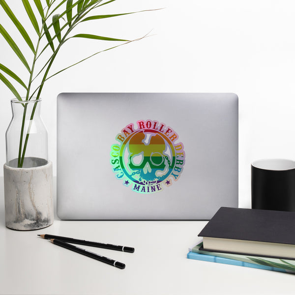 Casco Bay Roller Derby PRIDE Holographic stickers