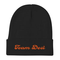 Team Desi Roller Derby Embroidered Beanie
