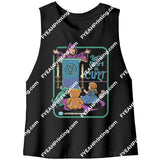 Lets Start A Cult Tees And Tanks (5 Cuts!) Storybooks Bella Womens Racerback Crop Tank / Black S