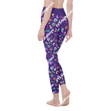 Neon Witch All-Over Print Womens High Waist Leggings | Side Stitch Closure