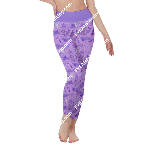 Pastel Nightmare All-Over Print Womens High Waist Leggings | Side Stitch Closure 2Xl / White