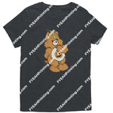 Pumpkin Bear District Womens Shirt / Heathered Charcoal S Apparel