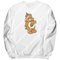 Pumpkin Bear Gildan Crewneck Sweatshirt 2 / White S Apparel