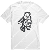 Skeleton Bear District Mens Shirt / White S Apparel