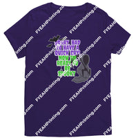 Sorry Had To Have A Quick Cry Now Im Ready Be Spooky (6 Cuts!) District Womens Shirt / Purple Xs