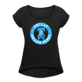 Philly Roller Derby Roll Cuff T-Shirt - black