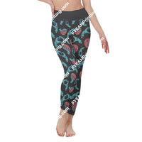 Zombie Hands All-Over Print Womens High Waist Leggings | Side Stitch Closure 2Xl / White