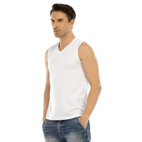 All-Over Print Men's V-neck Tank Top