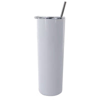 All Over Print Customizable Glitter Tumbler With Stainless Steel Straw 20oz