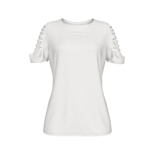 All-Over Print Women's Ripped T-Shirt