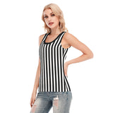 Women's Sport Tank Referee Top | Microfiber Fabric