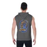 HARD Roller Derby Banshees Men's Zipper-Up Sleeveless Hoodie