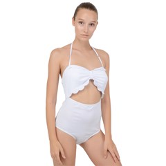 Design Your Own! Custom Scallop Top Cut Out Swimsuit