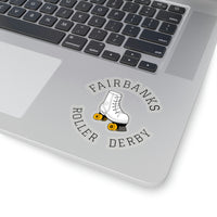 Fairbanks Roller Derby Round Logo Kiss-Cut Stickers