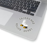 Fairbanks Roller Derby Round Logo Kiss-Cut Stickers