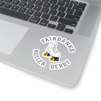 Fairbanks Roller Derby Round Logo Kiss-Cut Stickers