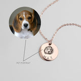 Pet Portrait Name Necklace