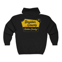 Boulder County Roller Derby Unisex Heavy Blend™ Full Zip Hooded Sweatshirt