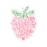 Strawberry City Roller Derby Kiss-Cut Stickers