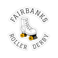 Fairbanks Roller Derby Round Logo Kiss-Cut Stickers