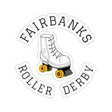 Fairbanks Roller Derby Round Logo Kiss-Cut Stickers
