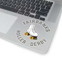 Fairbanks Roller Derby Round Logo Kiss-Cut Stickers