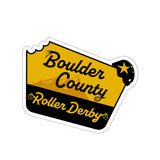 Boulder County Roller Derby Die-Cut Stickers