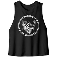 Connecticut Roller Derby Tanks White Logo (5 Cuts!)