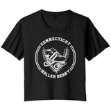 Connecticut Roller Derby Tees White Logo (5 Cuts!)