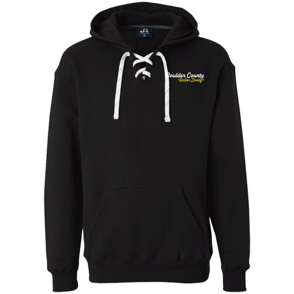 Boulder County Roller Derby Lace Front Hoodie