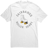 Fairbanks Round Logo Roller Derby Tees (5 cuts!)