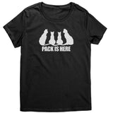 Pack is Here Roller Derby Cat Tee (5 Cuts!)