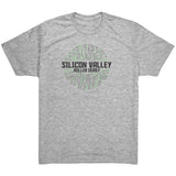 Silicon Valley Roller Derby Tees Black Circuit Logo (6 Cuts!)
