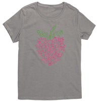 Strawberry City Roller Derby Berry Logo Tee (5 Cuts)