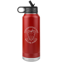 Strawberry City Roller Derby Logo Engraved 32oz Water Bottle
