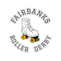 Fairbanks Roller Derby Round Logo Kiss-Cut Stickers
