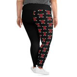 Strawberry City Roller Derby All-Over Print Plus Size Leggings