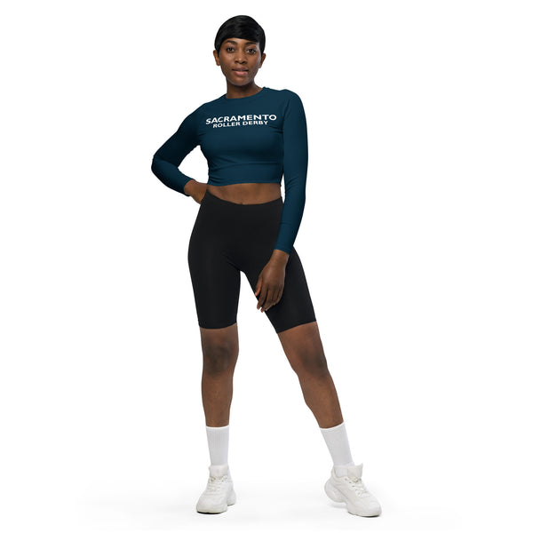 Sacramento Roller Derby Recycled long-sleeve crop top