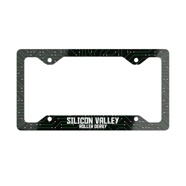 Silicon Valley Roller Derby Metal License Plate Frame