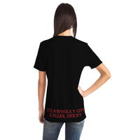 Strawberry City Roller Derby Full Sublimation Print T-shirt