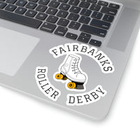 Fairbanks Roller Derby Round Logo Kiss-Cut Stickers