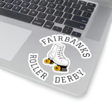 Fairbanks Roller Derby Round Logo Kiss-Cut Stickers